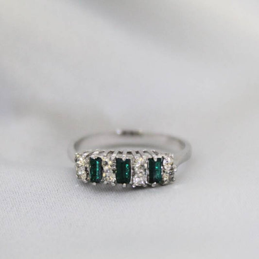 Vintage ring gold plated silver