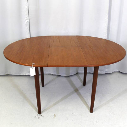 Vintage ronde eettafel (uitschuifbaar)