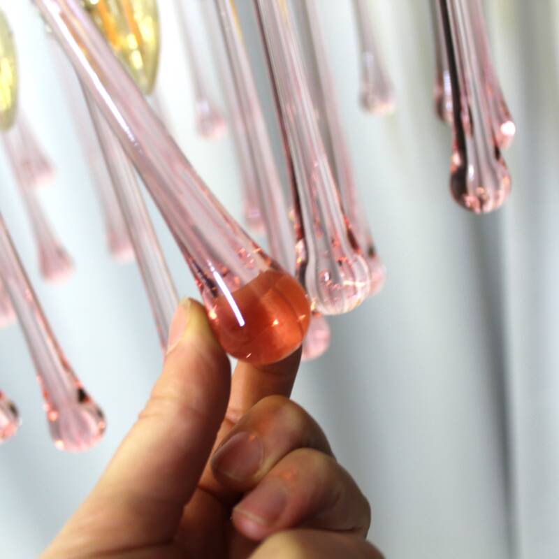 Vintage Tropfenlampe - rosa