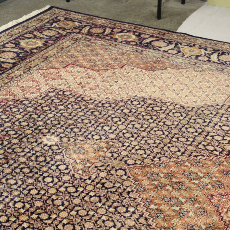 Vintage Perzisch tapijt donkerblauw - (411 x 300 cm)