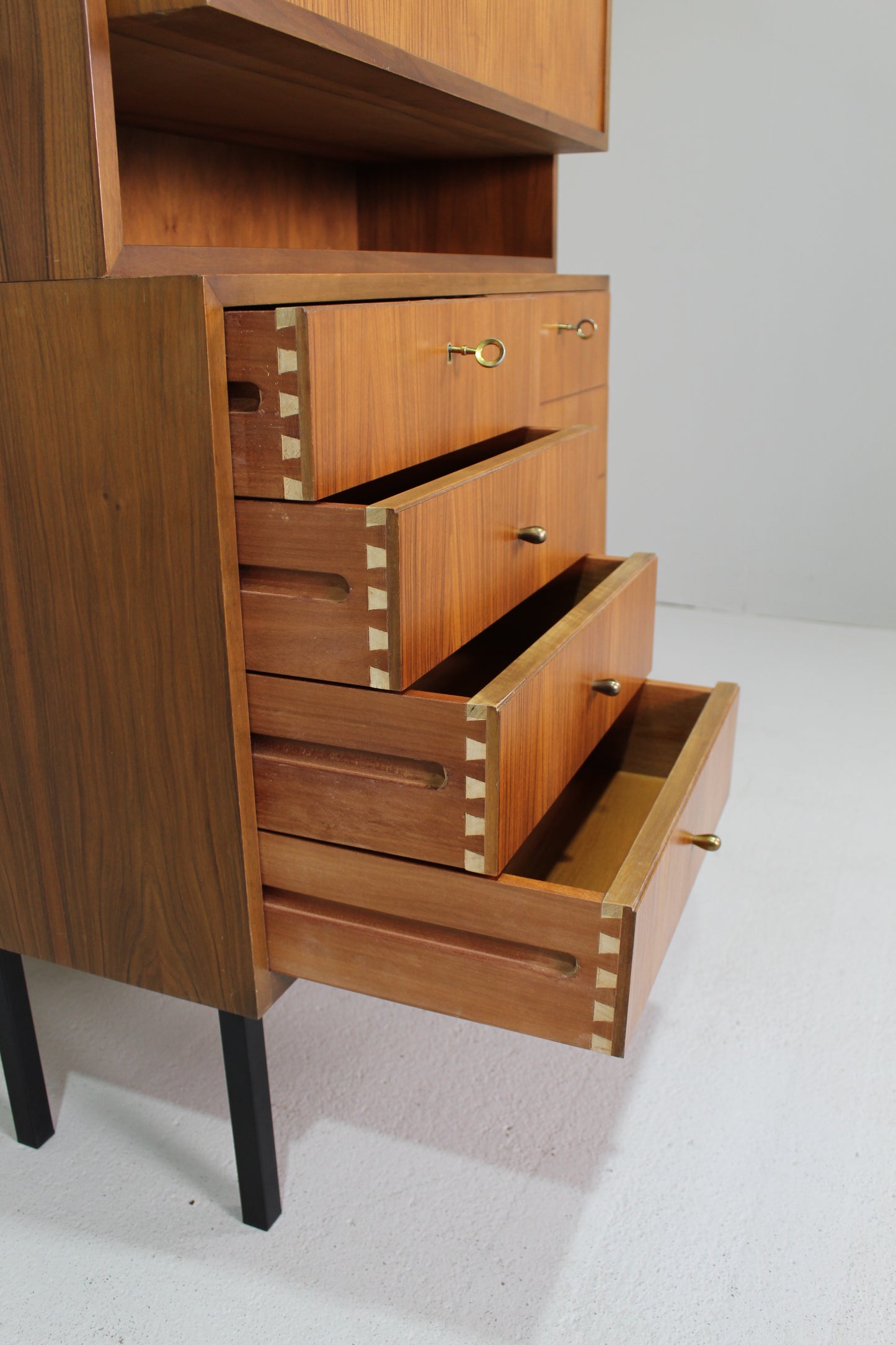 Vintage Bücherregal, Hängeschrank, Highboard - 1960er Jahre
