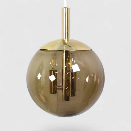 Vintage DORIA rookglas bollamp