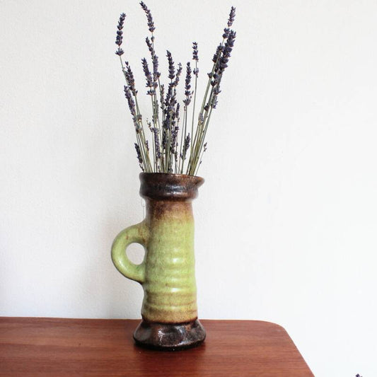 Vintage vaas groen M