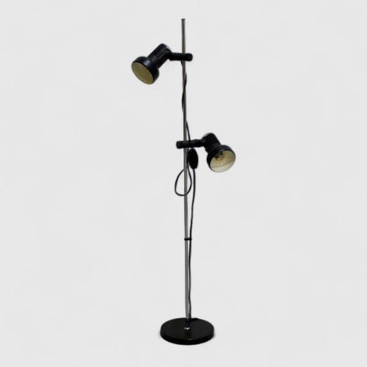 Vintage floor lamp, black - 60s | 01206