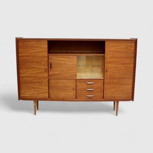 Vintage highboard, sideboard - 60s, teak | 01153
