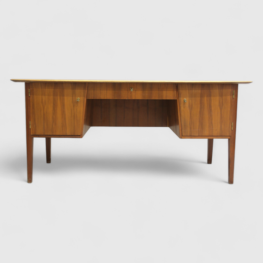 Vintage desk - walnut wood 50s/60s | 01218