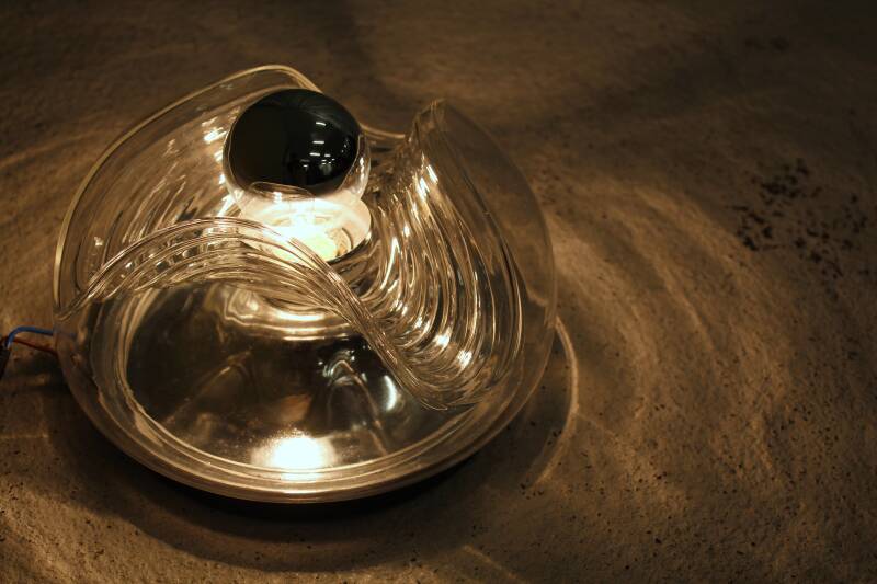 Vintage Design Wandleuchte, Deckenleuchte Peill &amp; Putzler Wave - Space Age | 00795