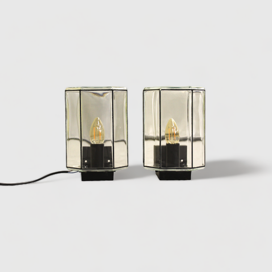 Vintage wall lamps set Glashütte Limburg | 00787