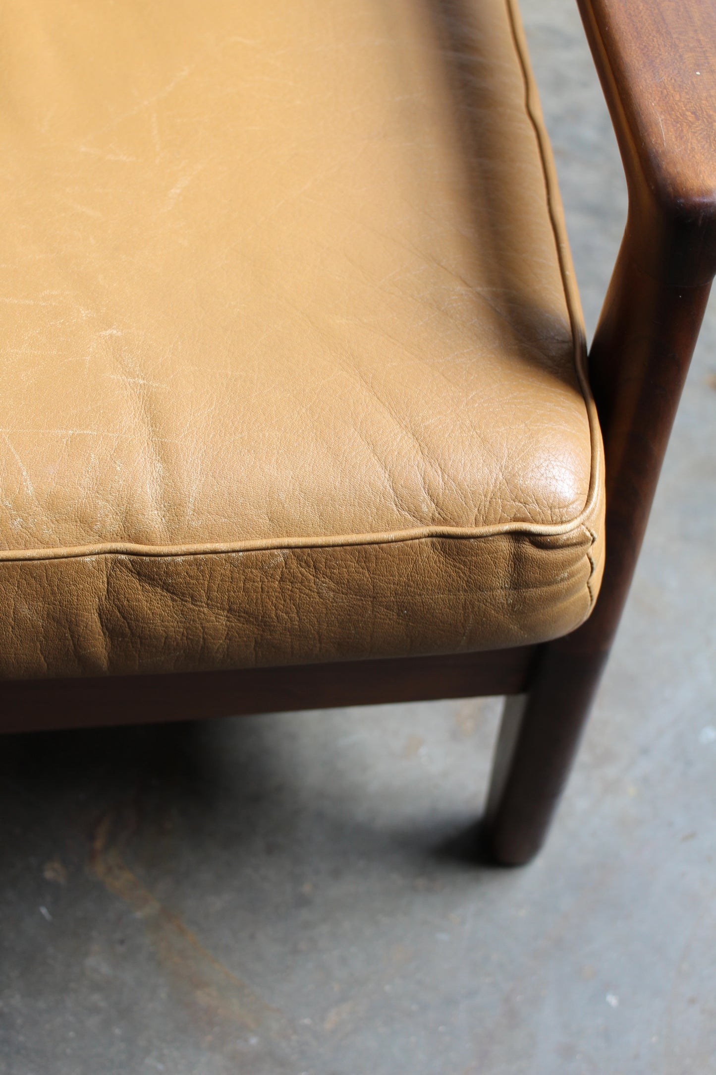 Mid century 3-zits-bank slaapbank
