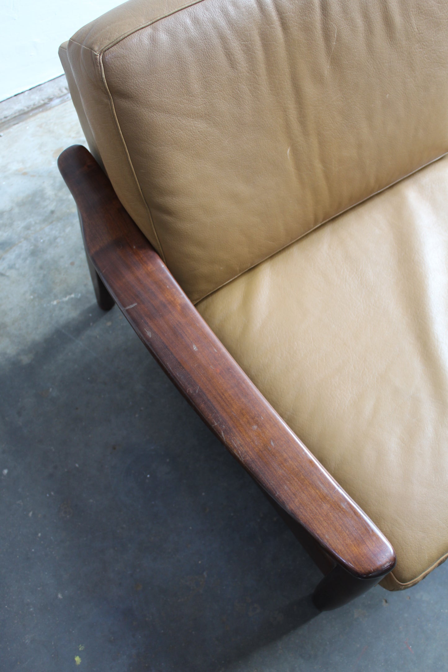 Mid century 3-zits-bank slaapbank
