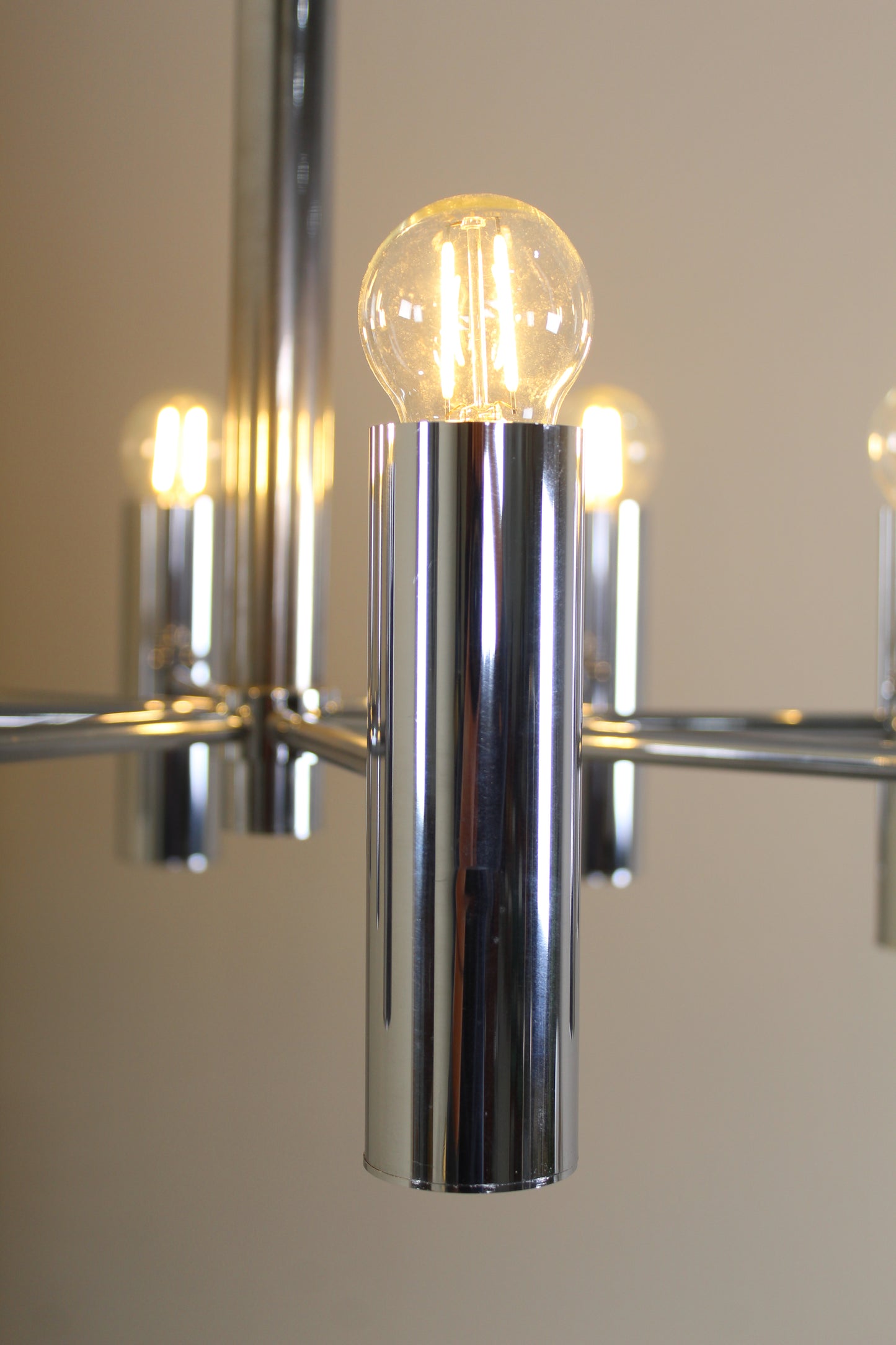 Vintage design chroom hanglamp Hustadt Leuchten