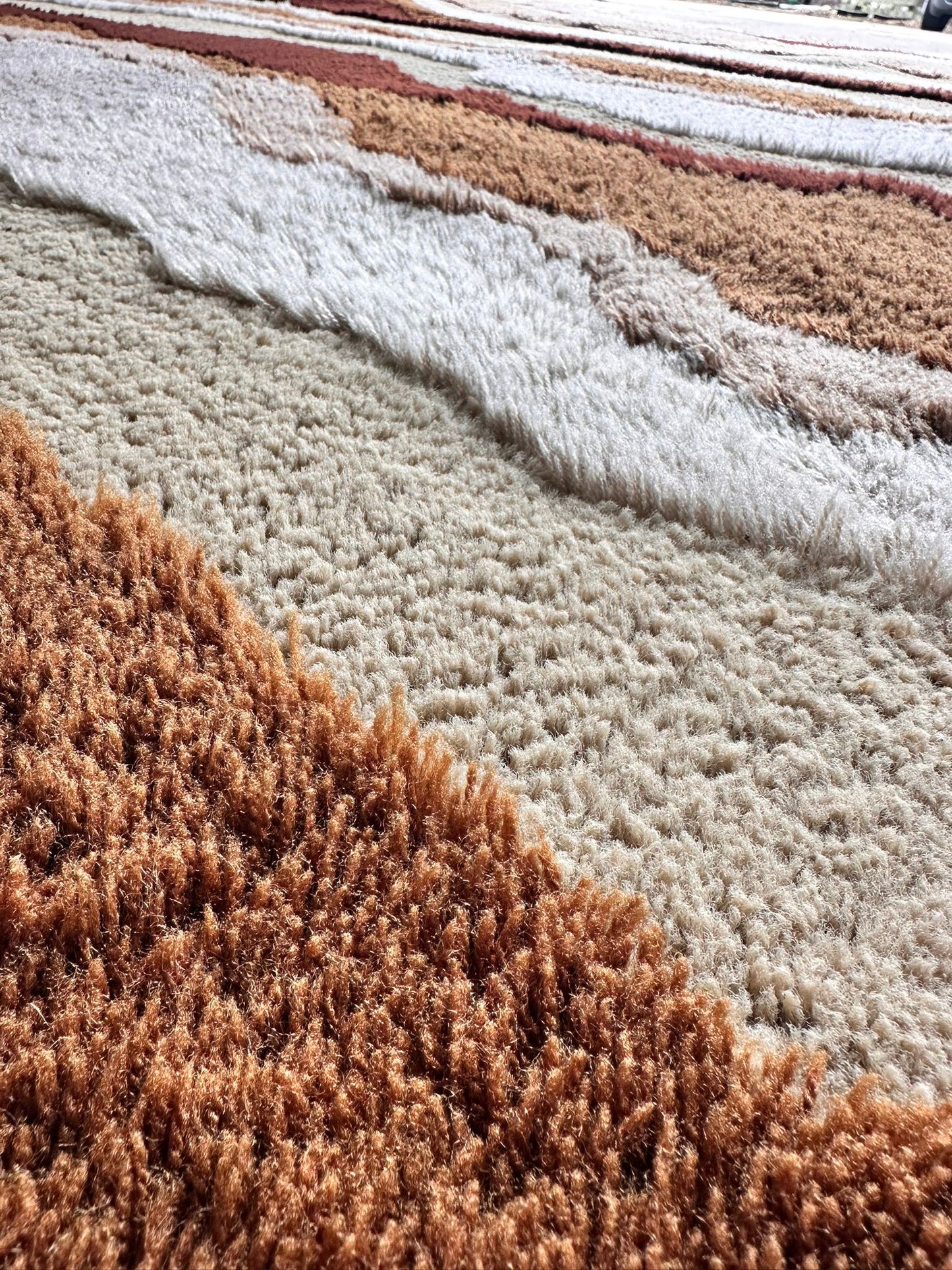 Vintage jaren '70 vloerkleed 4 x 3 meter