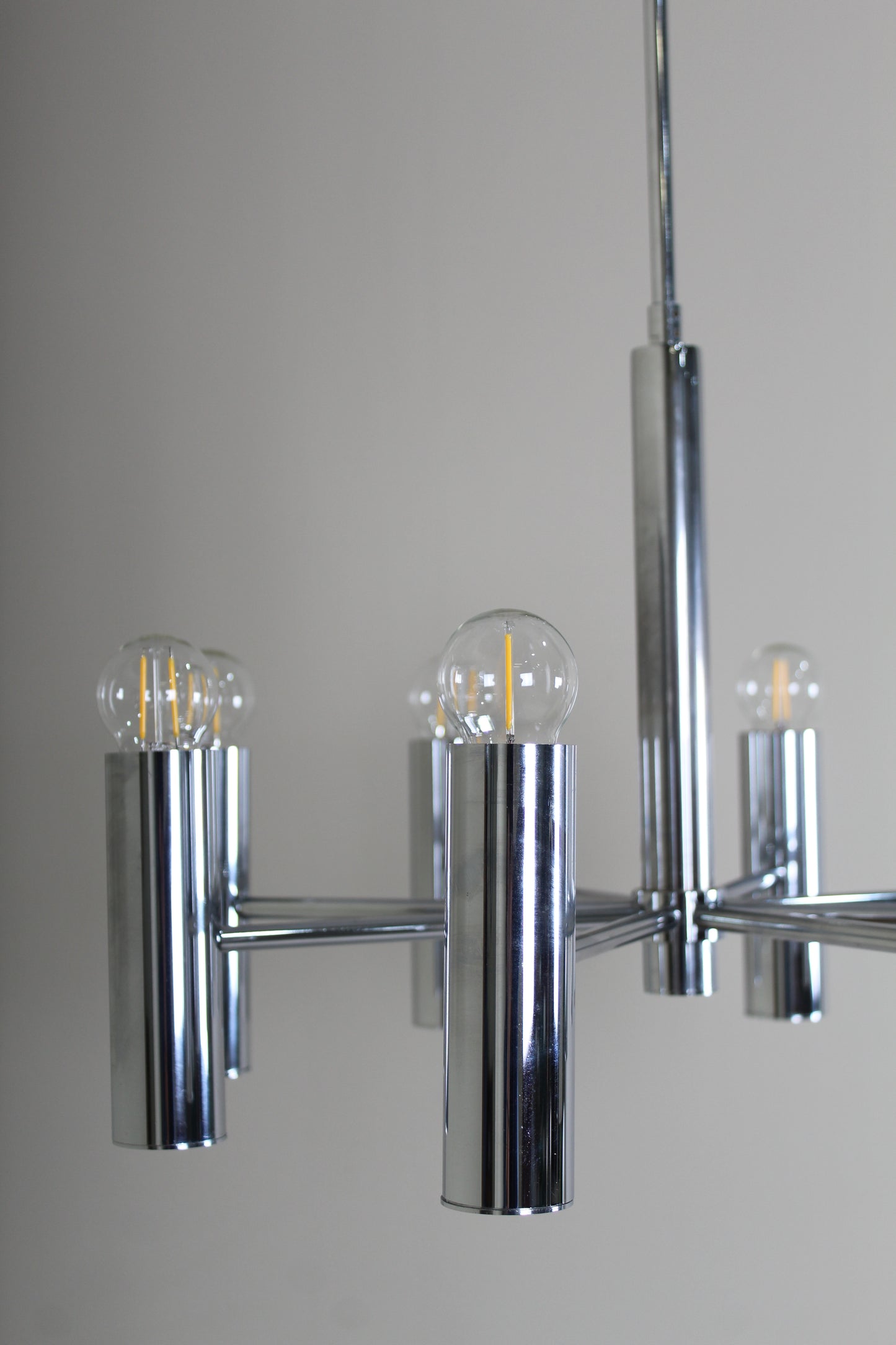 Vintage design chroom hanglamp Hustadt Leuchten