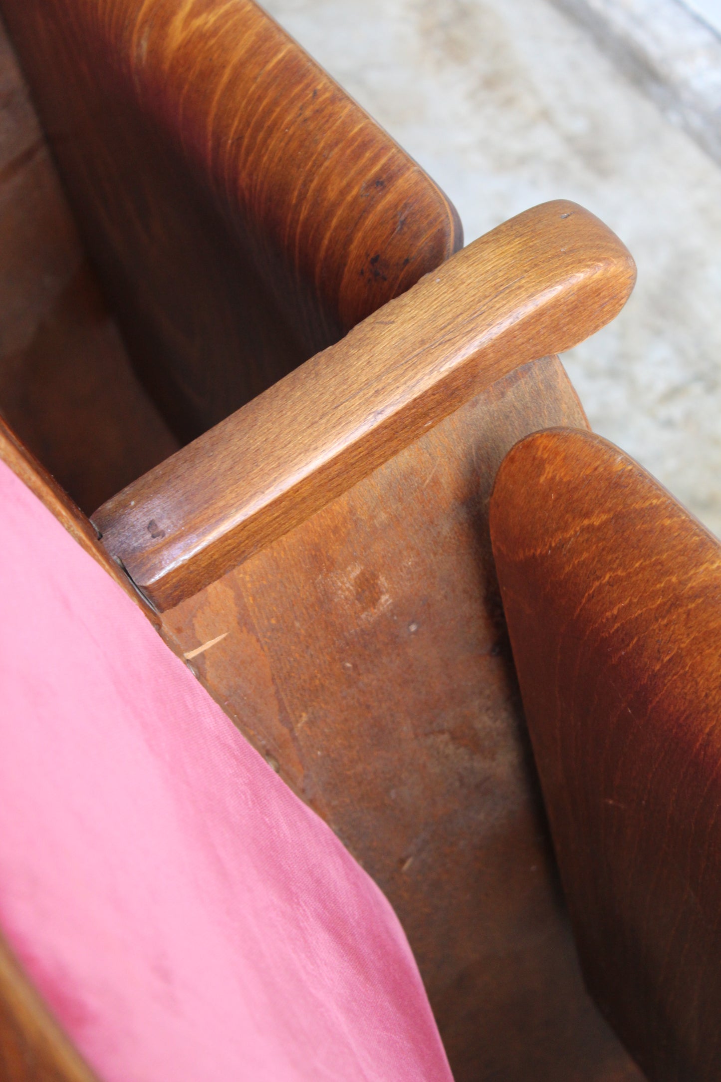 Mid century bioscoopbankje, stoelen
