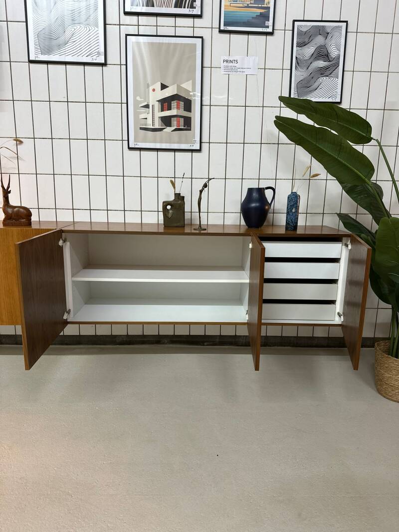 Vintage zwevend dressoir, tv-meubel - met lades | 01246