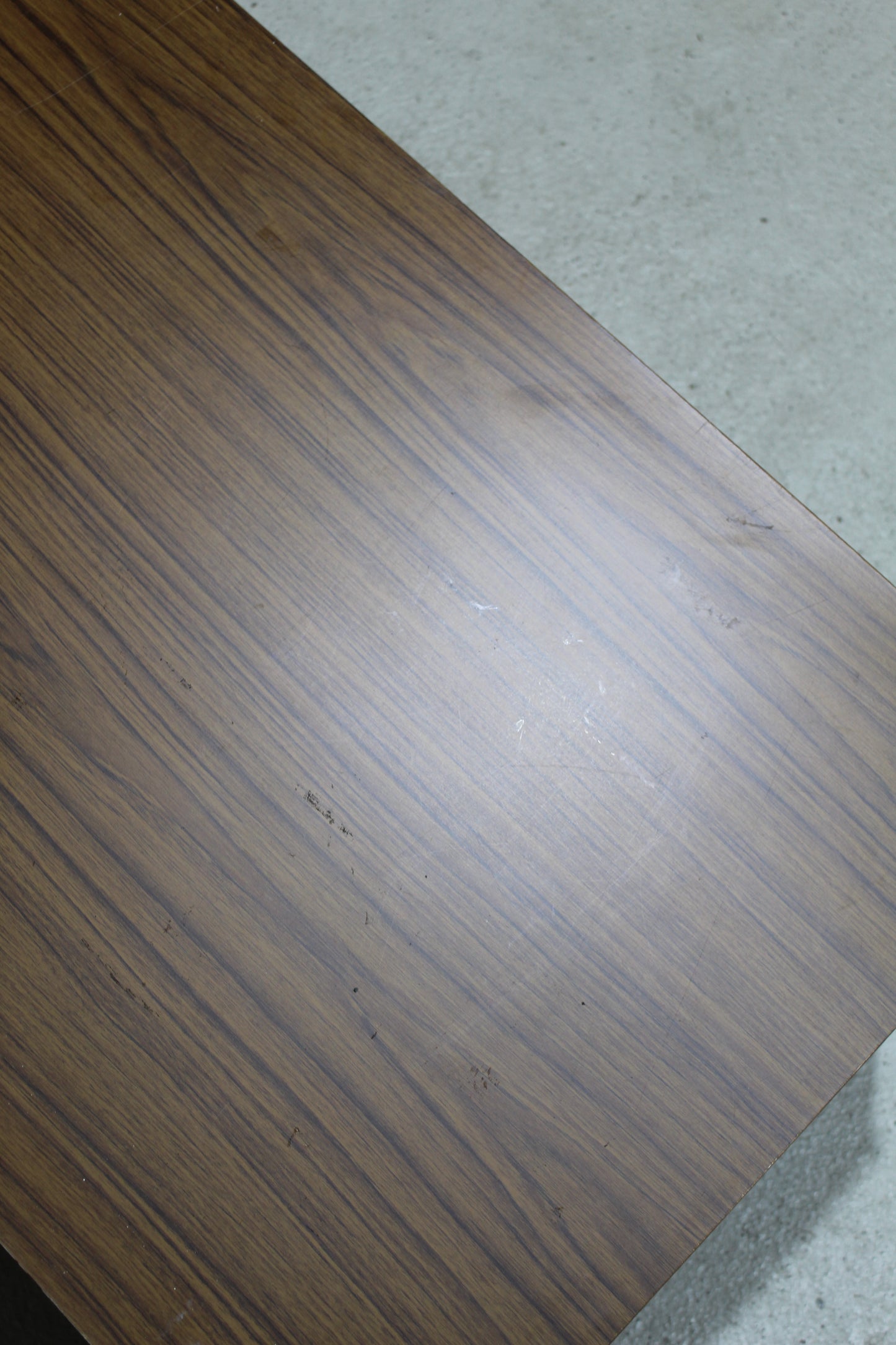 Vintage set zwevende kast, consoletafel