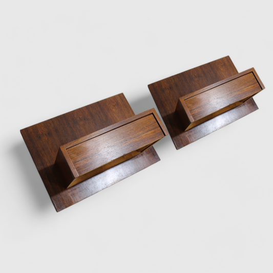 Vintage set zwevende nachtkastjes - jaren, '60 | 01127